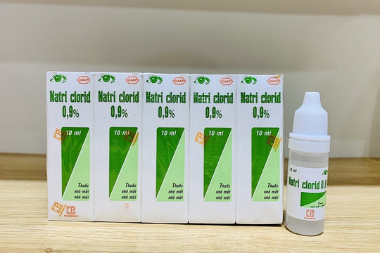 Nóng: Thu hồi thuốc nhỏ mắt Natri clorid 0,9%, người dân lưu ý gấp