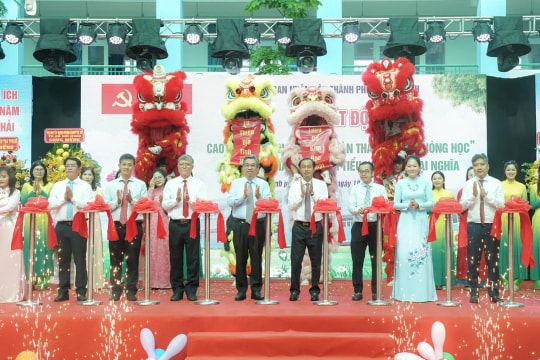 Chính thức khánh thành trường tiểu học 156 tỷ đồng trên khu đất từng là nghĩa trang lớn nhất TP.HCM