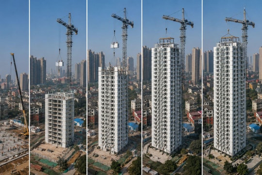 Huy động 100 công nhân xây dựng thành công toà nhà 26 tầng chỉ trong 5 ngày, tuổi thọ hơn 1.000 năm