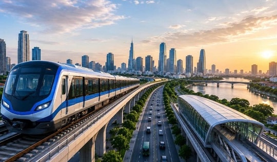 Tuyến metro dài 43km đi qua 22 xã, phường tại TP. HCM có diễn biến mới