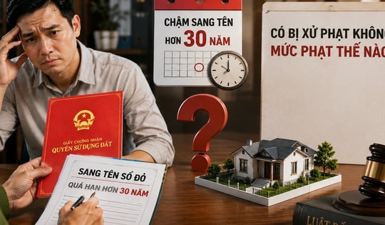 Chậm sang tên sổ đỏ hơn 30 năm có bị xử phạt không, mức phạt thế nào?