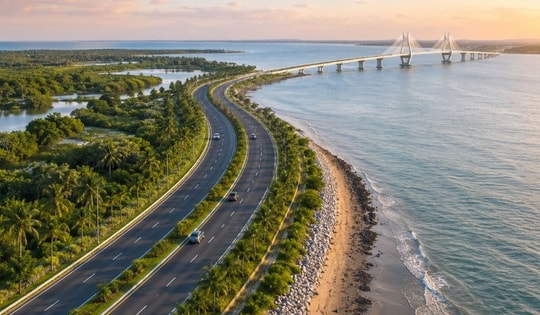 Đồng bằng sông Cửu Long sắp có tuyến đường ven biển với 30 cây cầu, quy mô gần 9.200 tỷ