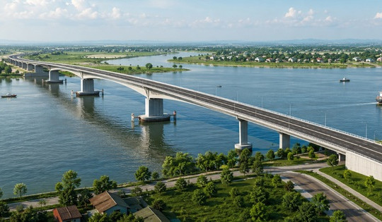 Cầu vượt sông gần 600 tỷ, thay thế cho cầu phao đã hoạt động 30 năm ở Ninh Bình nỗ lực gỡ khó, hoàn thành sau 1 năm nữa