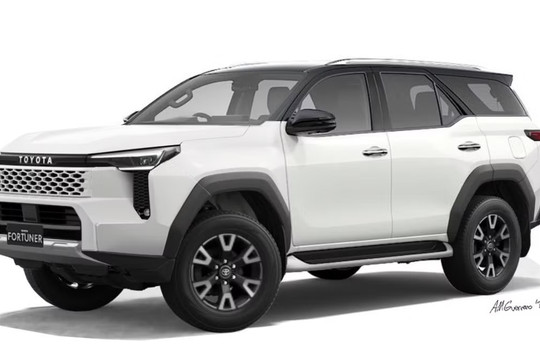 Toyota chuẩn bị 'lột xác' Toyota Fortuner thế hệ mới: Màn hình kép 12,3 inch, khung gầm TNGA-F và khả năng có bản hybrid