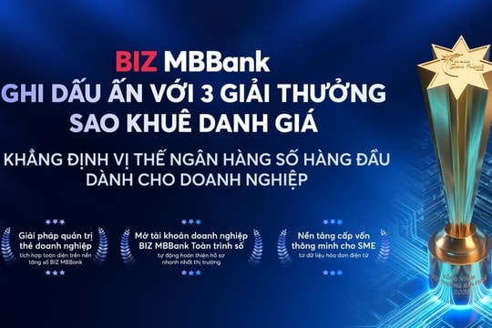 MB ghi dấu ấn với 5 giải thưởng Sao Khuê 2026