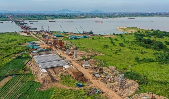 Cây cầu 9.800 tỷ giảm áp lực cho cầu Thanh Trì, Vĩnh Tuy báo tin vui sau 6 tháng khởi công