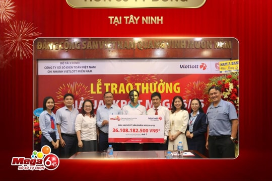 Nam công nhân xa quê trúng Vietlott 36 tỷ đồng nhờ bộ số quen thuộc
