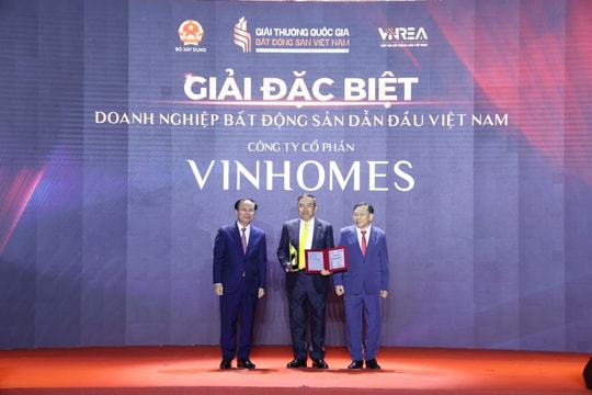 Vinhomes nhận “siêu giải thưởng” – dẫn đầu thị trường bất động sản Việt Nam