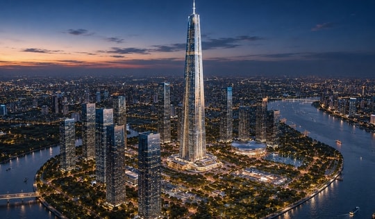 Việt Nam dự kiến có tòa tháp chọc trời 99 tầng: Công trình biểu tượng hàng tỷ USD trong lõi trung tâm tài chính quốc tế