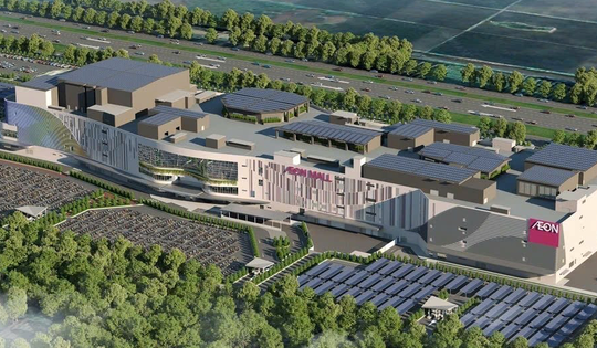 Sắp hoàn thành trung tâm thương mại Aeon Mall quy mô lớn nhất Việt Nam, vốn đầu tư hơn 4.000 tỷ