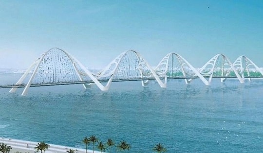 Áp dụng 'luồng xanh' để đẩy nhanh tiến độ cầu vượt vịnh gần 4.000 tỷ có kiến trúc lấy cảm hứng từ mái tóc nữ anh hùng