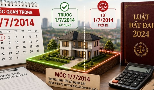 Mốc 1/7/2014 trong tính tiền sử dụng đất được hiểu cụ thể thế nào, áp dụng ra sao?