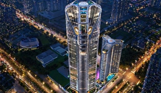 Việt Nam sắp có tòa tháp chọc trời 75 tầng với hình tượng 'song long' do kiến trúc sư nước ngoài thiết kế, được kỳ vọng trở thành 'nóc nhà' miền Bắc