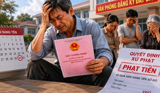 Từ giờ, để quá mốc thời gian này khi sang tên sổ đỏ, người dân có thể bị phạt tiền