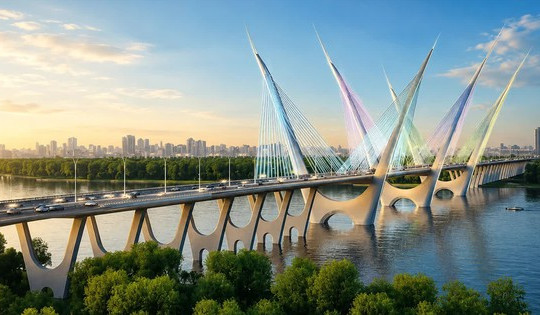 Dự án cầu dây văng hơn 7.300 tỷ bắc qua dòng sông biểu tượng có bóng dáng Đèo Cả chính thức bước vào giai đoạn then chốt