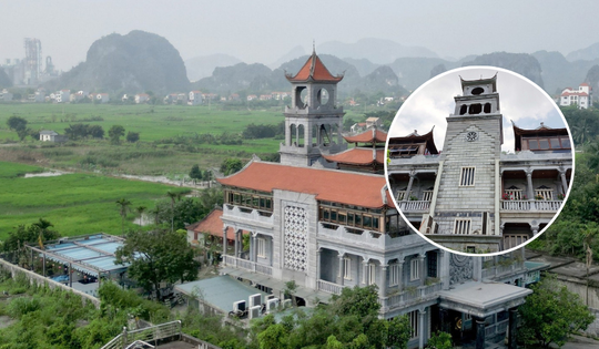 Dinh thự đá 3 tầng lớn nhất Việt Nam: Hoàn toàn không dùng hồ vữa, được dựng từ 1.000m3 đá suốt 14 năm