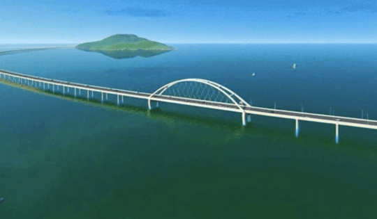 Cầu vượt biển dài nhất Việt Nam và thứ 3 Đông Nam Á: Huy động hơn 400 nhân lực triển khai đồng loạt 6 mũi thi công nỗ lực hoàn thành