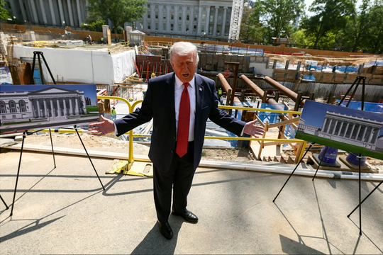 Ông Trump chi 600 triệu USD xây phòng khiêu vũ ở Nhà Trắng
