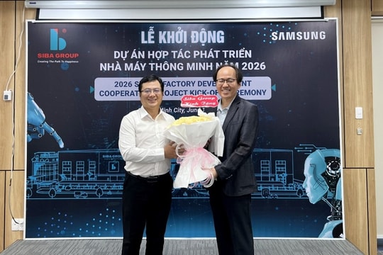 Siba Group vừa cùng Samsung khởi động dự án Hợp tác phát triển nhà máy thông minh năm 2026