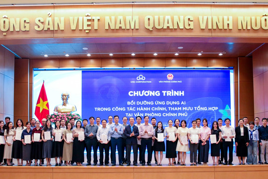 CMC đào tạo ứng dụng AI cho cán bộ Văn phòng Chính phủ