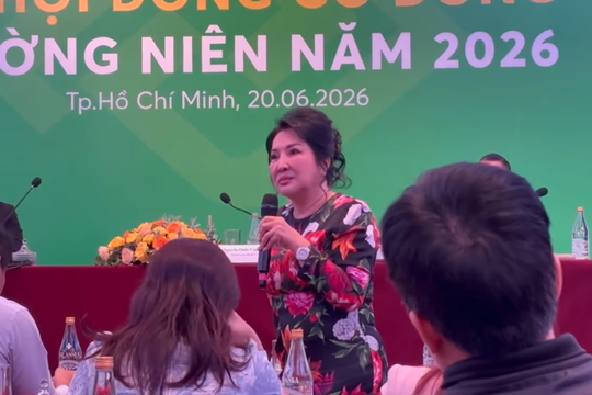 Bà Nguyễn Thị Như Loan tái xuất, nói 'lời gan ruột' với cổ đông Quốc Cường Gia Lai (QCG)