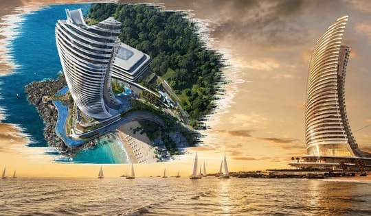 Lần đầu tiên Việt Nam có tháp chọc trời được bao phủ bởi kính uốn cong hướng biển: Điểm nhấn kiến trúc tại đặc khu lớn bậc nhất cả nước