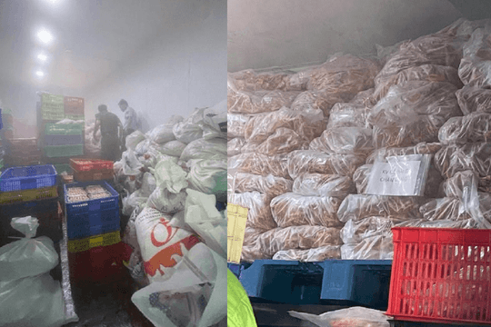 Đột kích công ty của Giám đốc L.T.A. sinh năm 1989, tịch thu hàng trăm túi nilon không bao bì, nhãn mác