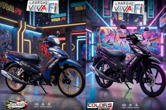 Một huyền thoại trở lại: Suzuki Viva FI ABS, diện mạo cực chất với thiết kế Cyberpunk