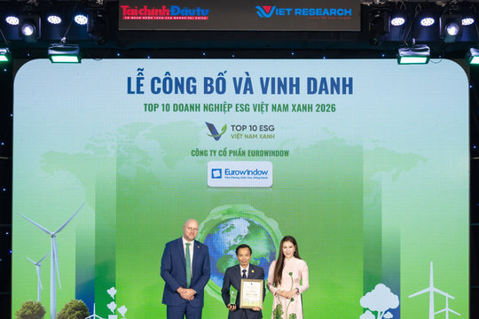 2 năm liên tiếp EUROWINDOW vinh danh Top 10 doanh nghiệp ESG Việt Nam Xanh