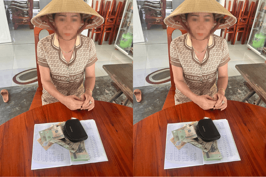Đột kích nhà Huỳnh Thị Nhẫn SN 1972, tịch thu 13 triệu tiền mặt, 1 cuốn sổ, 1 điện thoại và nhiều tang vật