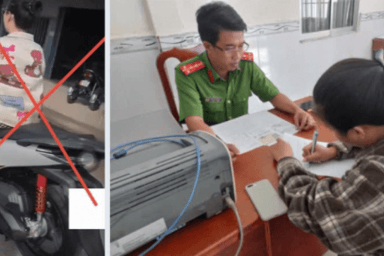 Tự đăng video đi xe mô tô lên MXH, chị M. SN 2000 bị mời lên Công an xã làm việc
