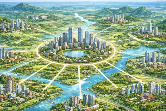 Quy hoạch Hà Nội 100 năm: Hé lộ mô hình chùm đô thị hướng tâm kết nối toàn Vùng Thủ đô