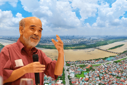 Nói về vị thế chiến lược sông Hồng trong Quy hoạch Hà Nội 100 năm, GS. Đặng Hùng Võ khẳng định 'đây là bước đi tuyệt vời'