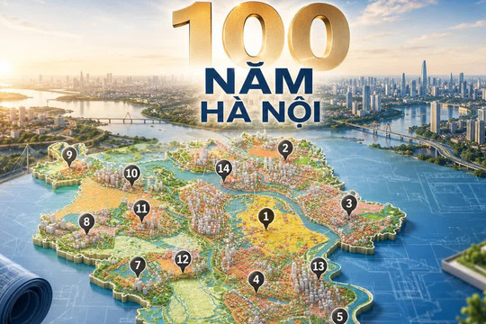 Quy hoạch Hà Nội 100 năm: Lần đầu tiên Thủ đô định hình mạng lưới 14 đô thị trên hơn 176.700ha đất