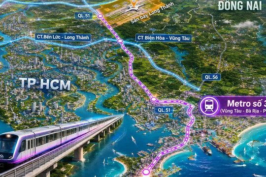 TP. HCM muốn kéo dài tuyến metro số 3 đến siêu sân bay lớn nhất cả nước
