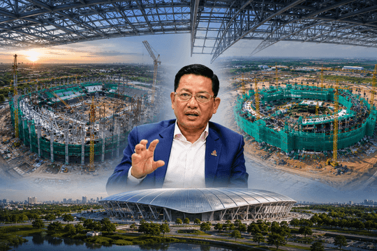 Tập đoàn Đại Dũng chuẩn bị 'chồng' 55.000 tấn thép lên mái hai sân vận động 200.000 chỗ của Việt Nam
