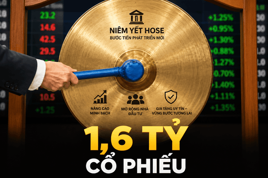 Hơn 1,6 tỷ cổ phiếu của hai ngân hàng sắp đổ bộ HoSE