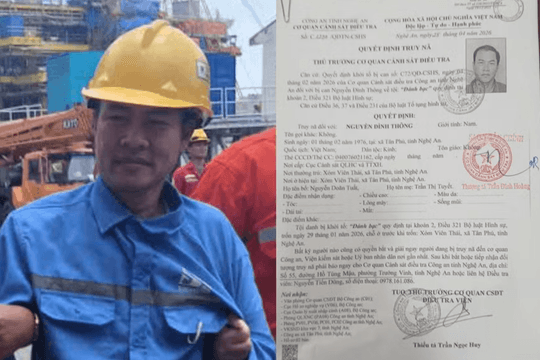 Bắt khẩn cấp Nguyễn Đình Thông SN 1976 ngay tại Cảng Vietsovpetro