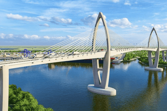 Chỉ vài ngày nữa, cây cầu dây văng có tĩnh không cao nhất Việt Nam chính thức đạt cột mốc quan trọng mới