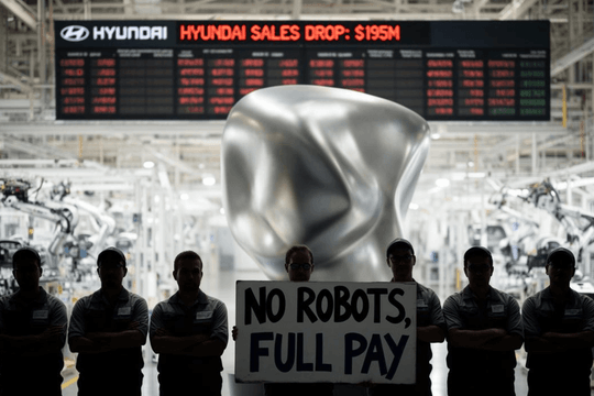 Gần 35.000 công nhân Hyundai chính thức đình công