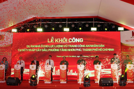 TP giàu nhất Việt Nam khởi công dự án nhà ở xã hội 30 tầng dành cho lực lượng công an nhân dân, vốn gần 1.100 tỷ