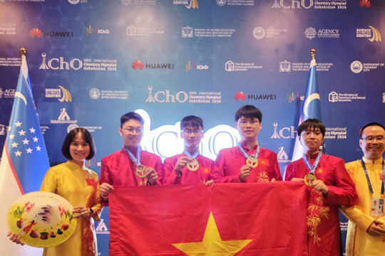 Việt Nam giành 4 Huy chương Vàng Hóa học quốc tế