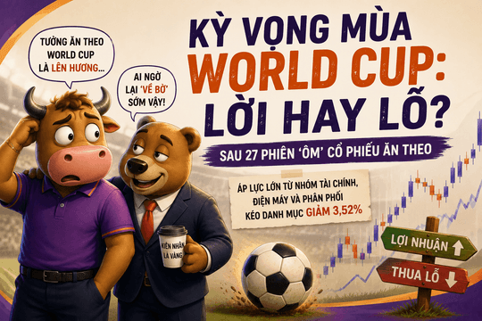 Kỳ vọng mùa World Cup: Nhà đầu tư nhận lại gì sau 27 phiên ‘ôm’ cổ phiếu ăn theo?