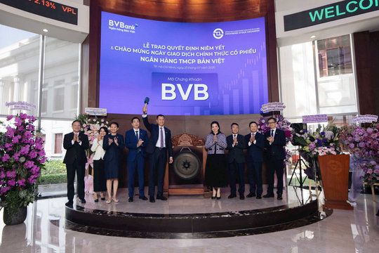 BVBank chính thức niêm yết cổ phiếu BVB trên sàn HoSE
