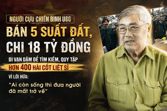 Người cựu chiến binh U80 bán 5 suất đất, chi 18 tỷ đồng đi vạn dặm để tìm kiếm, quy tập hơn 400 hài cốt liệt sĩ vì lời hứa: 'Ai còn sống thì đưa người đã mất trở về!'