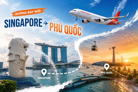 Lần đầu tiên hãng hàng không trẻ nhất Việt Nam mở đường bay thẳng đến 'quốc đảo sư tử'