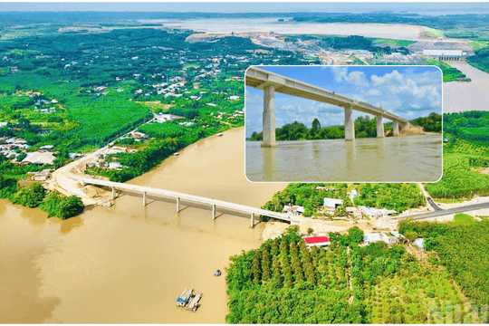 Sắp thông xe cây cầu phục vụ thủy điện lớn nhất miền Nam, xóa bỏ bến phà đã hoạt động nhiều năm