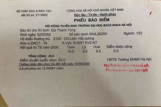 Danh tính chủ nhân giấy báo nhập học 29/30 điểm: Từ chối học Bách khoa năm 18 tuổi, trở thành giáo sư trẻ nhất ngành Dược ở tuổi 43