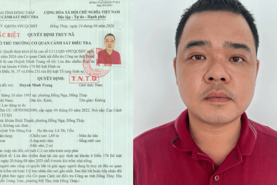 Truy nã đặc biệt Huỳnh Minh Trung SN 1995