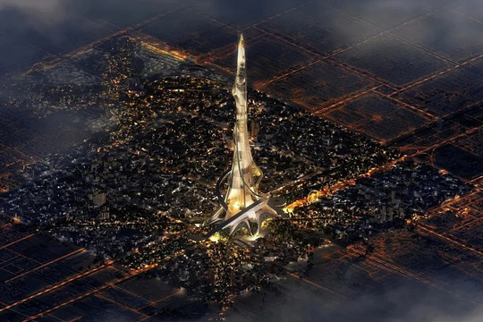 Dự kiến xây dựng tháp chọc trời cao 2.000m đầu tiên thế giới: Tổ hợp 'thành phố thẳng đứng' trị giá 5 tỷ USD
